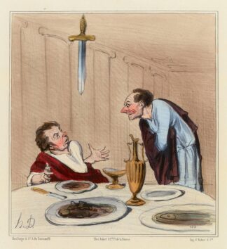 L’Epée de Damoclès by Honoré Daumier