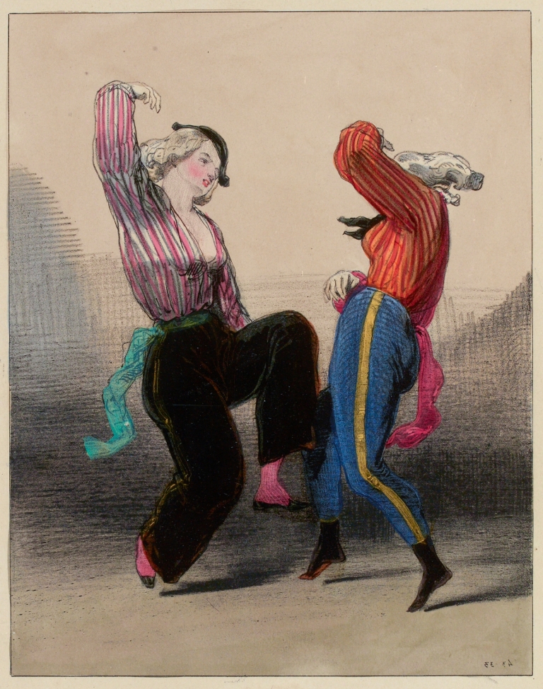 Les Arthurs couchés, les rats dansent by Paul Gavarni