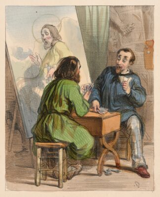 Les artistes, S’Pierre mon ami, vous etes capot! by Paul Gavarni