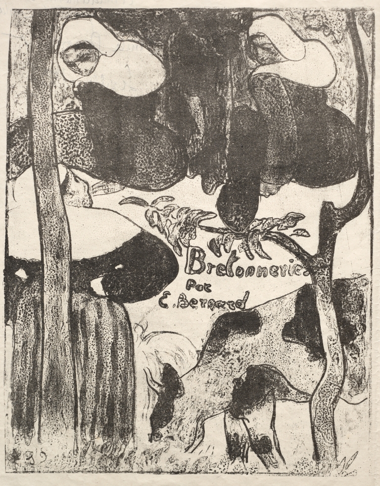 Les Bretonneries – Title Page by Emile Bernard