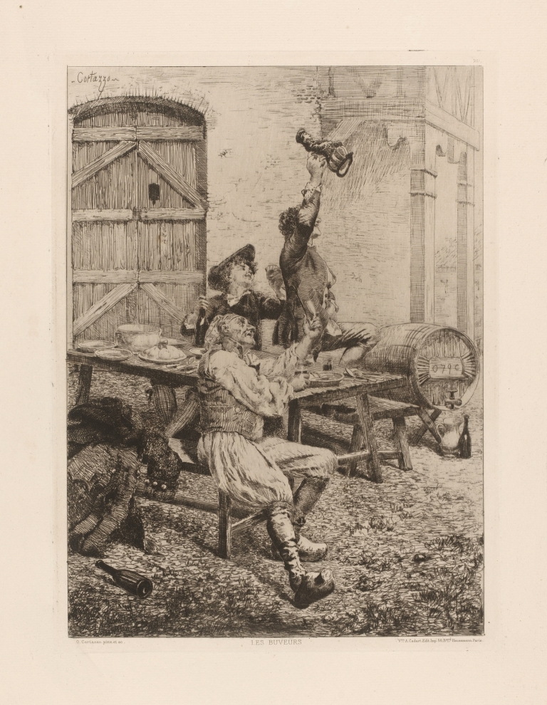Les buveurs by Oreste Cortazzo