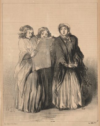 Les délégués du club central socialiste ont à l’unanimité repoussé la candidature de Jeanne Derouin! Oh! les aristos! by Honoré Daumier