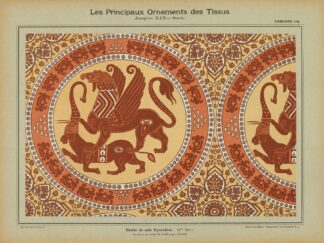 Les principaux ornaments des tissus jusqu’au XIXme siècle Pl.08 by Friedrich Fischbach