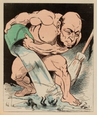 Les travaux d’Hercule de Marcère by André Gill