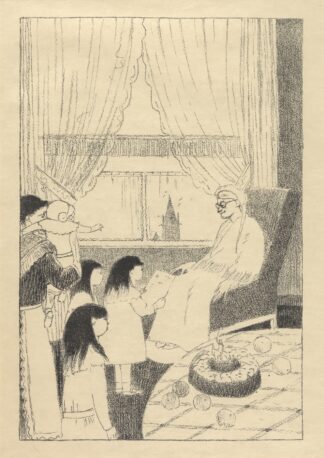 Les voeux de Nouvel An by Léon Spilliaert