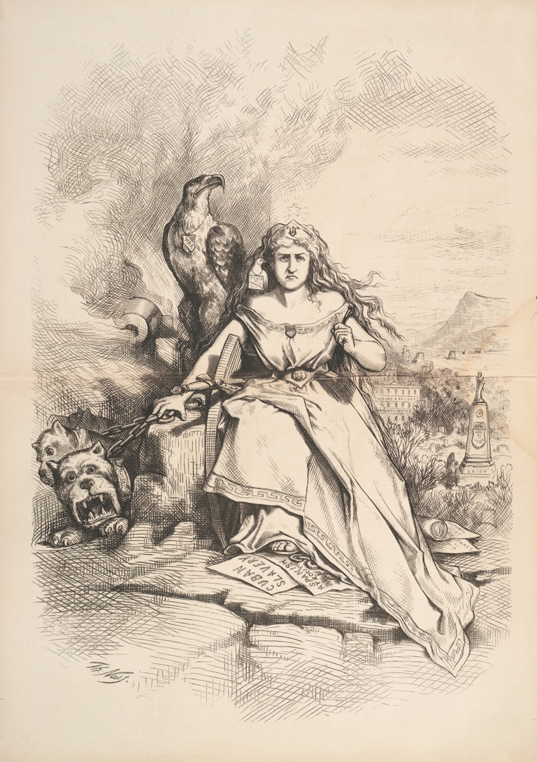Let us think twice before we let loose the dogs of war by Thomas Nast