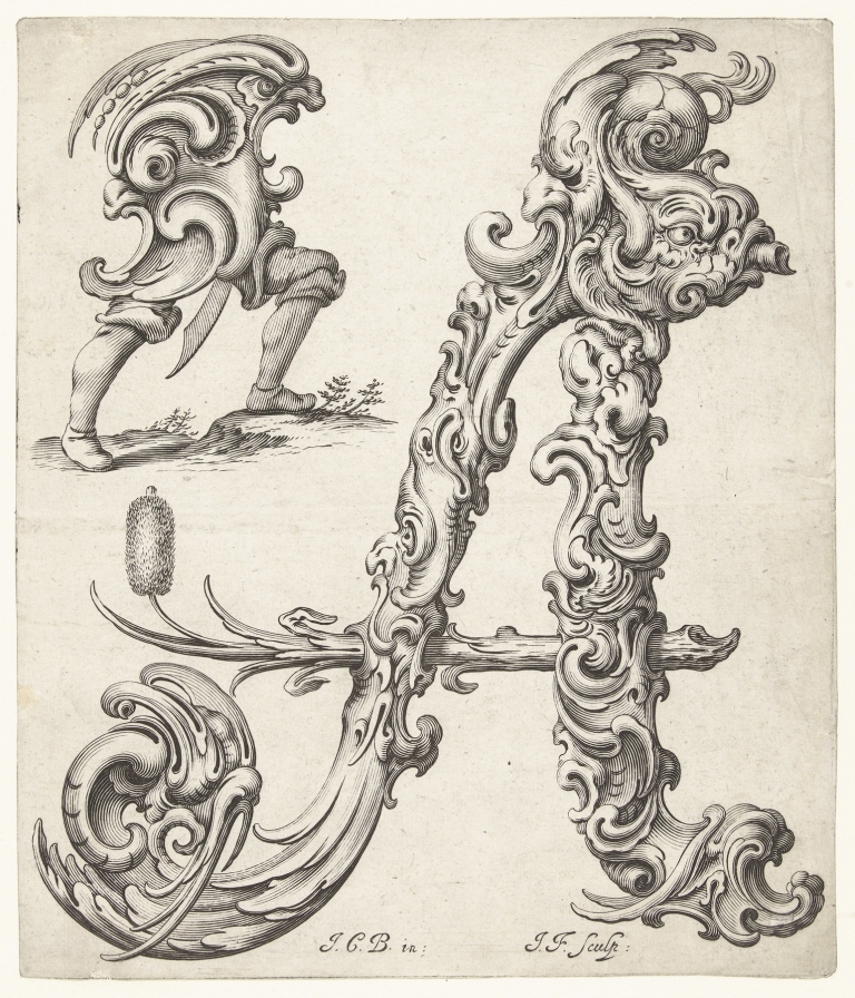 Letter A by Jeremias Falck