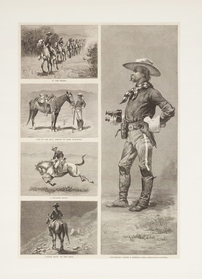 Lieutenant Johnson and the Tenth United States Cavalry in Arizona by Frederic Remington