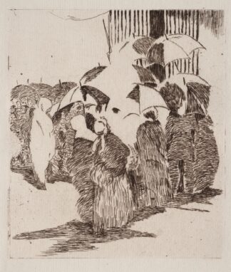 Line in Front of the Butcher Shop by Édouard Manet