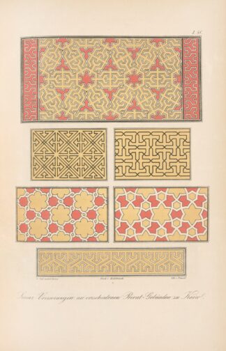 Linear-Verzierungen an verschiedenen Privat=Gebäuden zu Kairo by Friedrich Maximilian Hessemer