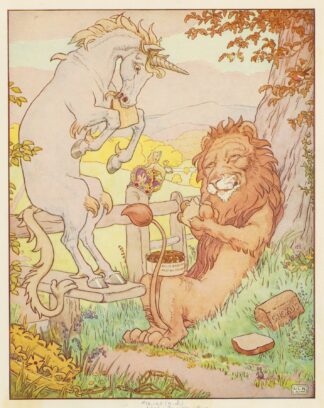 Lion and the unicorn. by Leonard Leslie Brooke