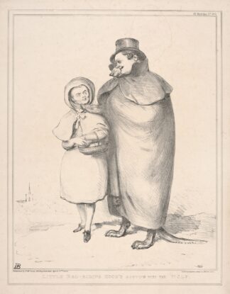 Little Red-Riding Hood’s meeting with the wolf by John Doyle