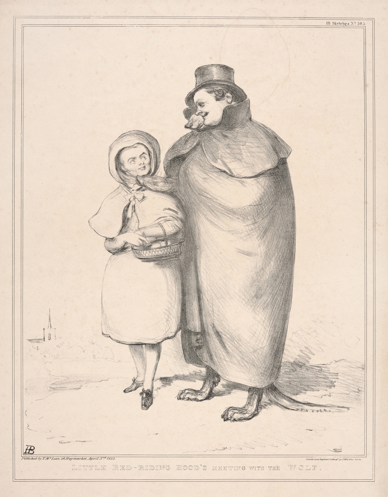 Little Red-Riding Hood’s meeting with the wolf by John Doyle