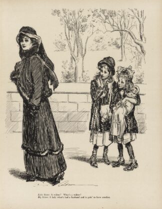 Little Sister; A Widow, Whats a Widow by Charles Dana Gibson