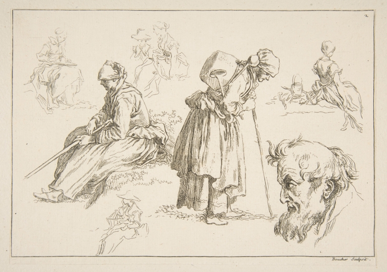 Livre d’étude d’après les desseins originaux de Blomart Pl.02 by François Boucher