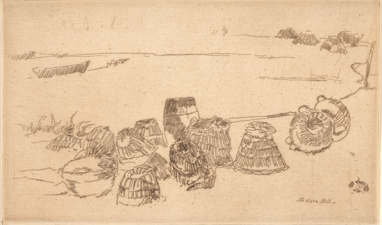 Lobster pots by James Abbott McNeill Whistler