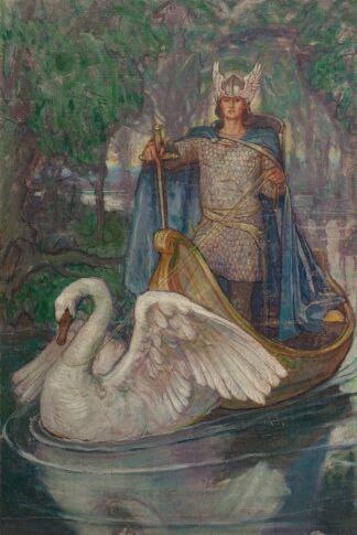 Lohengrin, Knight of the Swan book cover by Violet Oakley