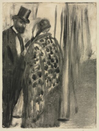 Ludovic Halévy and Madame Cardinal by Edgar Degas