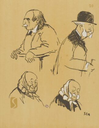 M. Jean Finot et M. Arthur Meyer by Georges Goursat (Sem)