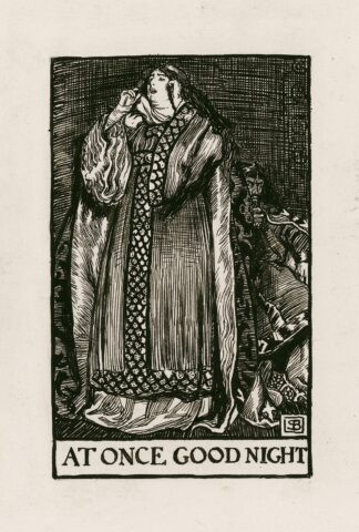 Macbeth; At once good night Act III Scene IV by Byam Shaw