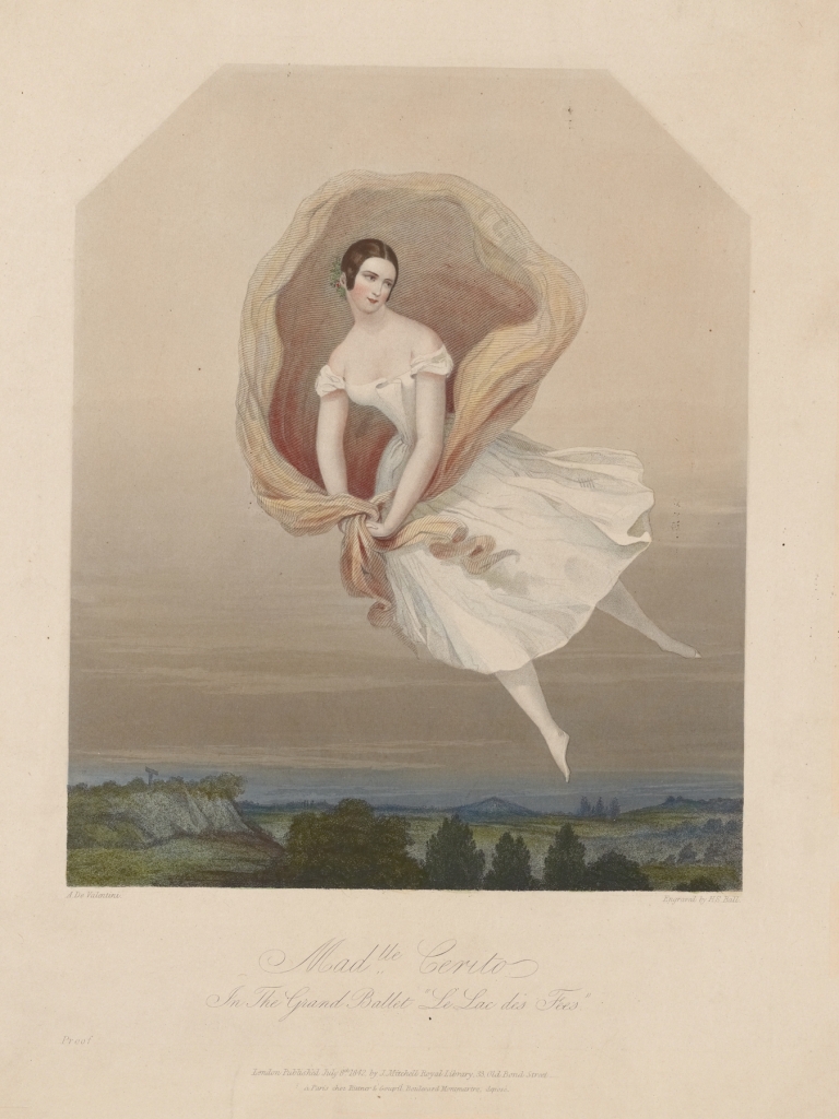 Madlle Cerito in the grand ballet Le lac des fées by Augusti Vizentini