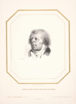 Male bust portrait by Nicolas Toussaint Charlet