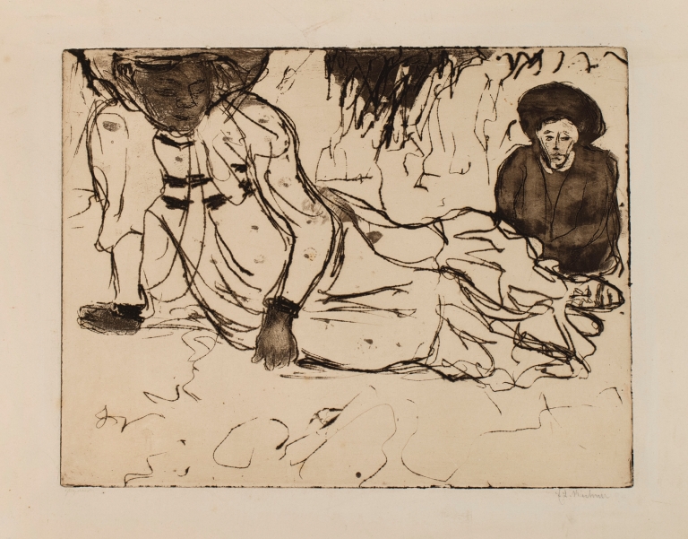 Man and Woman by the Sea by Ernst Ludwig Kirchner
