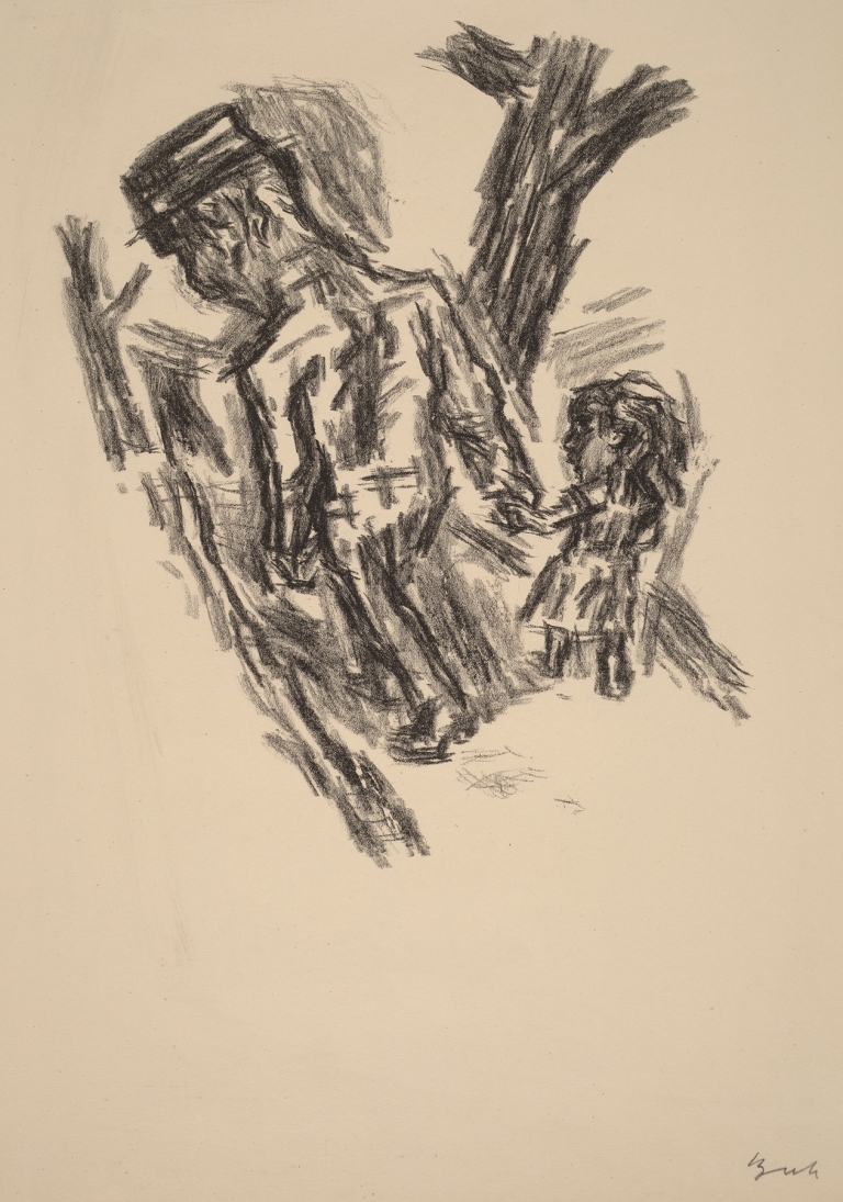 Man Leading a Little Girl by René Beeh