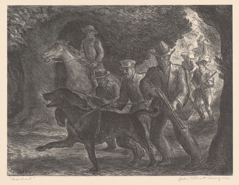 Manhunt by John Steuart Curry