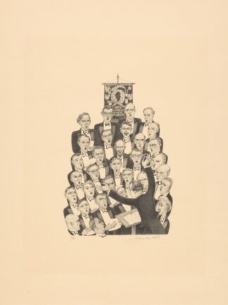 Mannenkoor by Johan van Hell