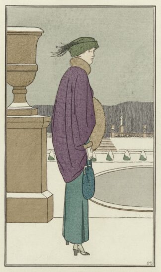 Manteau de velours violet by Anonymous