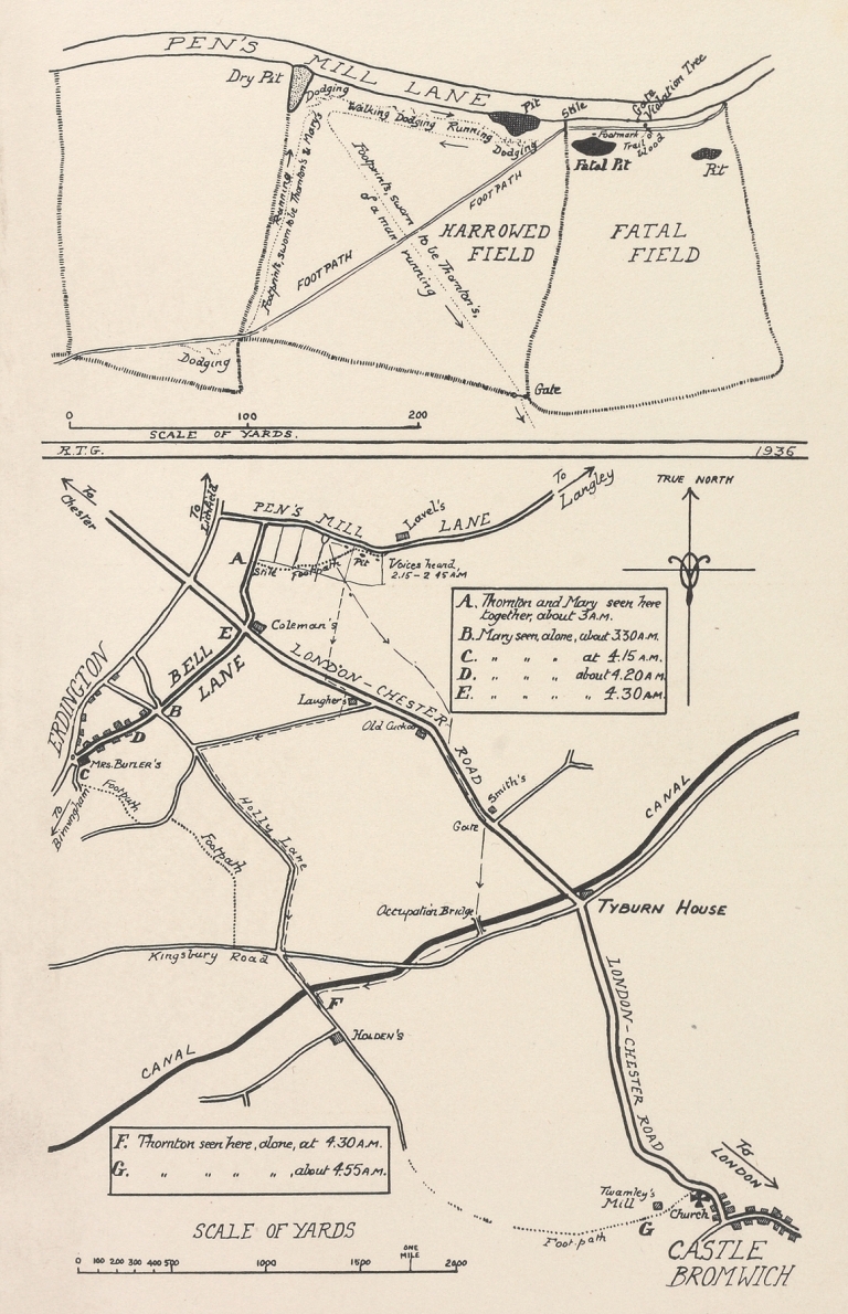 Map of Erdington, Castle Bromwich by Anonymous
