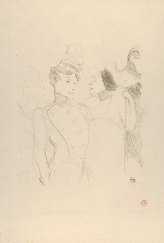 Marcelle Lender and Eva Lavalliére in a Revue at the Variétés by Henri de Toulouse-Lautrec
