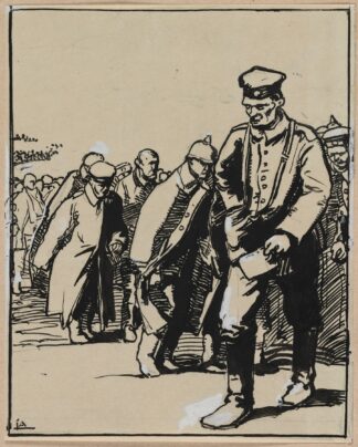 Marche d’un groupe de prisonniers allemands by Auguste Louis Lepère