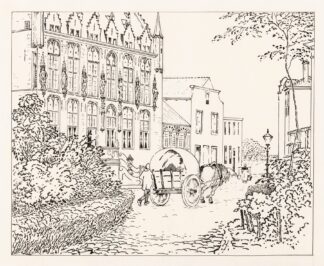 Markt en stadhuis te Veere by Johannes Frederik Engelbert ten Klooster