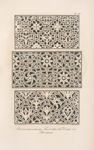 Marmormosaik im Fussboden des Doms zu Ravenna by Friedrich Maximilian Hessemer