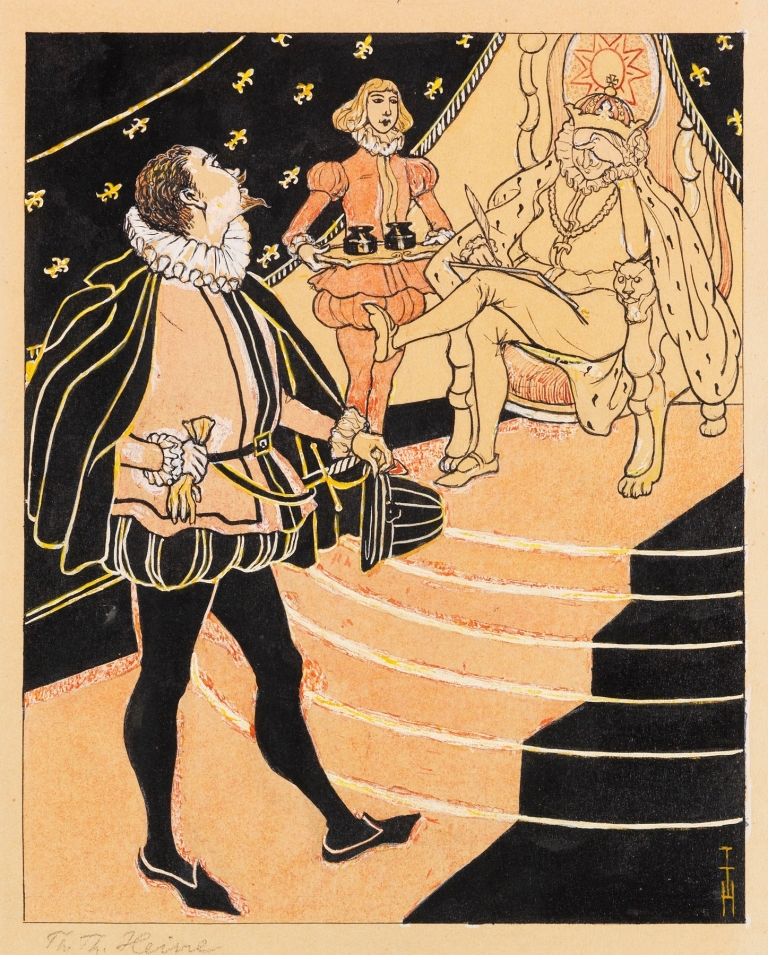 Marquis Posa – Sire, geben Sie Ihren Gedanken nicht zuviel Freiheit by Thomas Theodor Heine