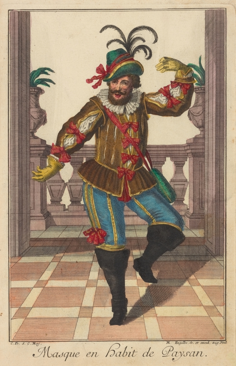 Masque en habit de paysan by Martin Engelbrecht