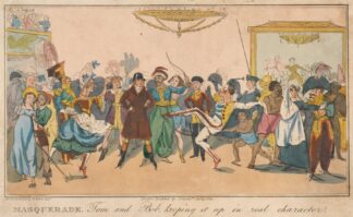 Masquerade, Tom & Bob keeping it up in real character by Henry Thomas Alken