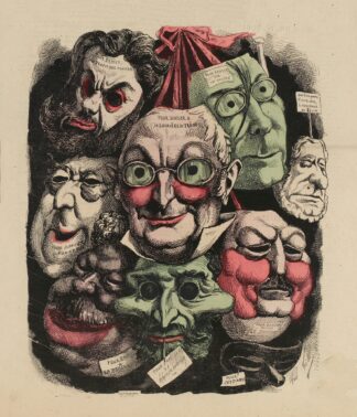 Masques à louer ou non by André Gill
