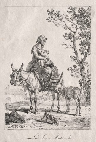 Maternal Care by Carle Vernet