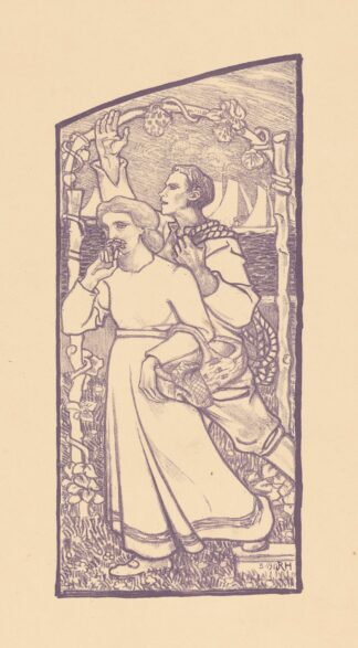 Meisje met een mand en jongen met een touw by Richard Nicolaüs Roland Holst