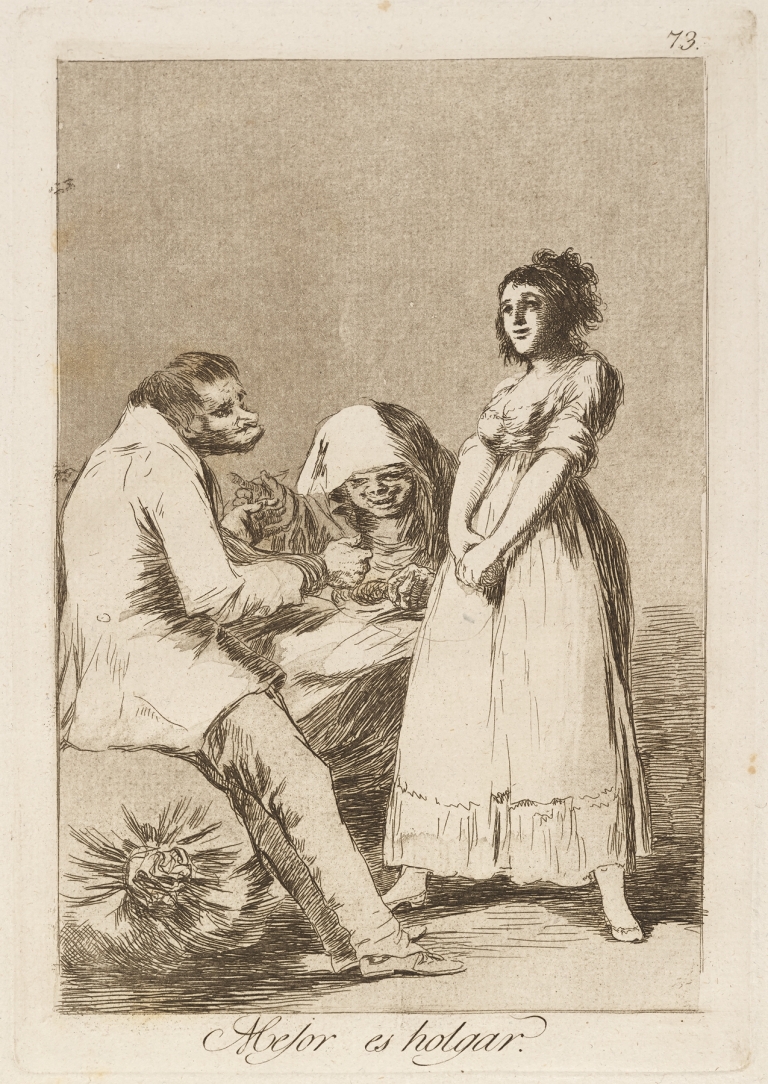 Mejor es holgar. by Francisco de Goya