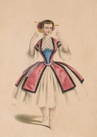 Melle Caroline, dans le ballet du Cheval de bronze by Alexandre Lacauchie