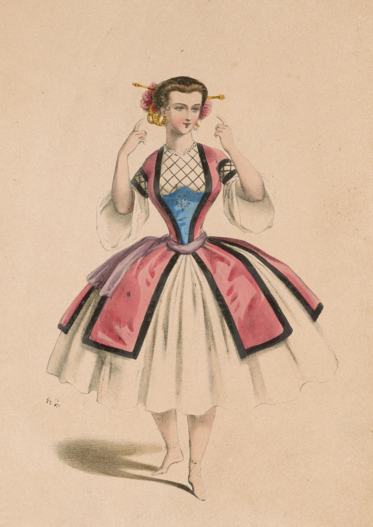 Melle Caroline, dans le ballet du Cheval de bronze by Alexandre Lacauchie