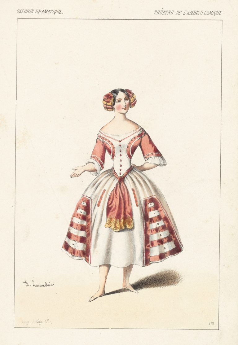 Melle. Daniel, rôle de Paquita, dans L’étoile du berger by Alexandre Lacauchie
