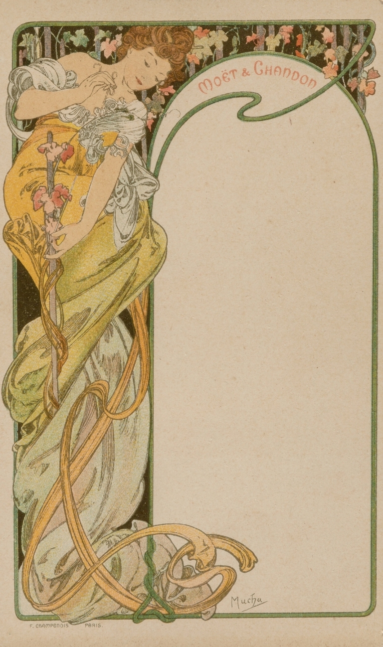 Menu Card by Alphonse Mucha