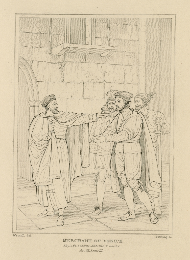 Merchant of Venice, act 3, scene 3 by William Francis Starling