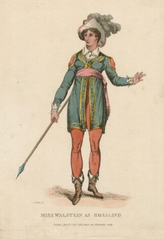 Miss Walstein as Rosalind [in Shakespeare’s As you like it] by William Heath