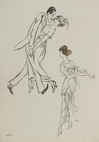 Mme Heeren, Isadora Duncan by Georges Goursat (Sem)
